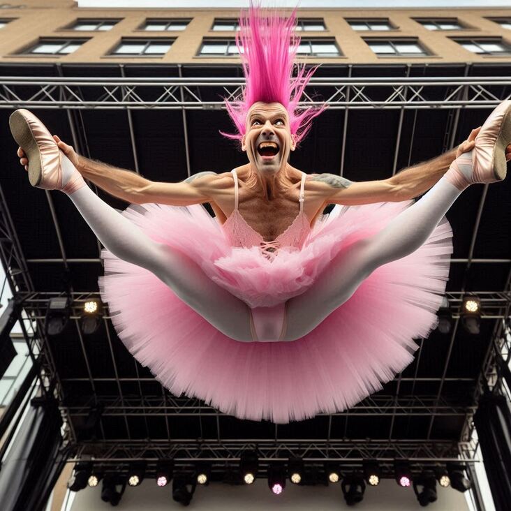 #TutuBlog 2026-01-30 in Carshalton with a red tutu.