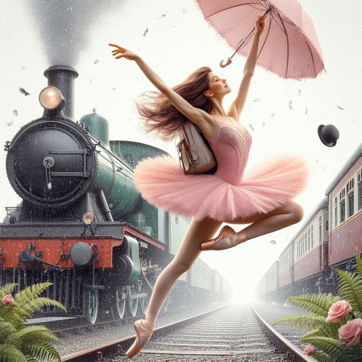 #TutuBlog 2027-01-25 in Ealing with a american style tutu.