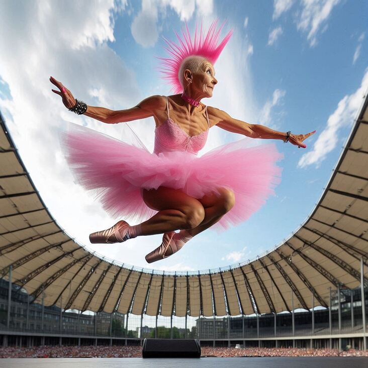 #TutuBlog 2027-02-02 in Brixton with a white tutu.