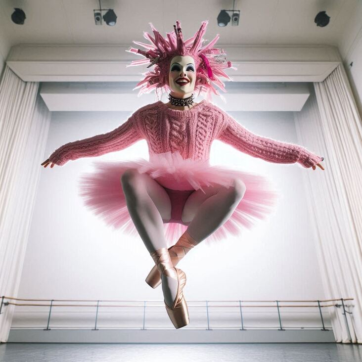 #TutuBlog 2027-02-10 in East Kilbride with a white tutu.