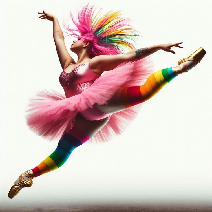 #TutuBlog 2027-03-31 in Stratford with a green tutu.