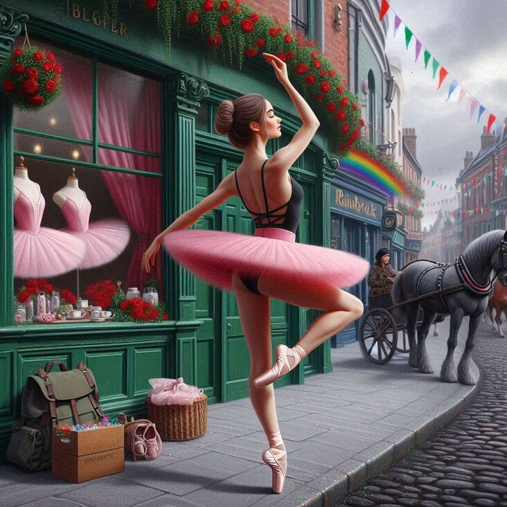 #TutuBlog 2027-04-25 in Morley with a fluffy tutu.