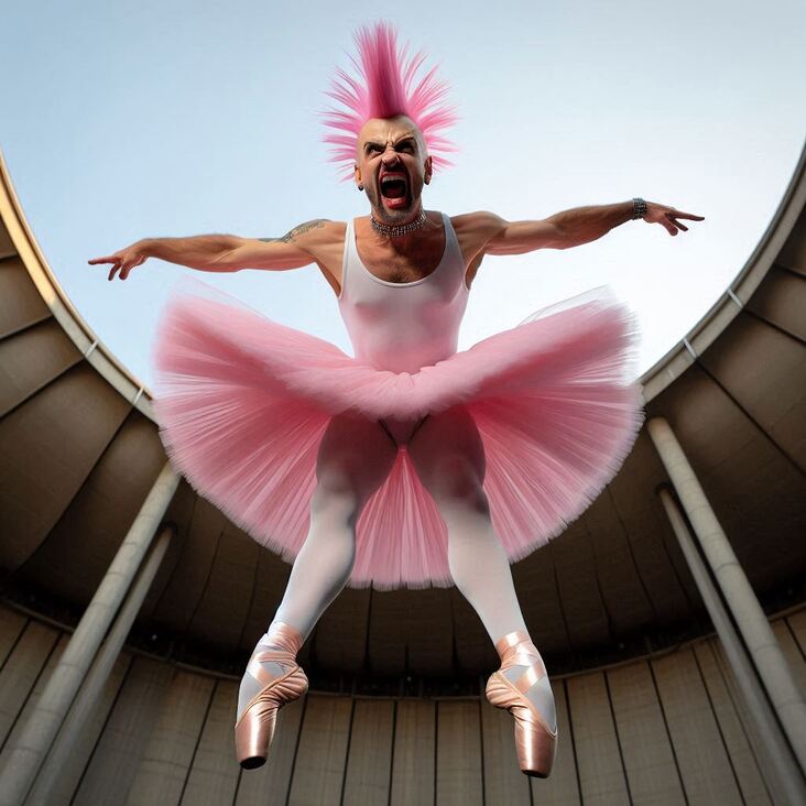 #TutuBlog 2000-10-23 in Bournemouth with a wide tutu.