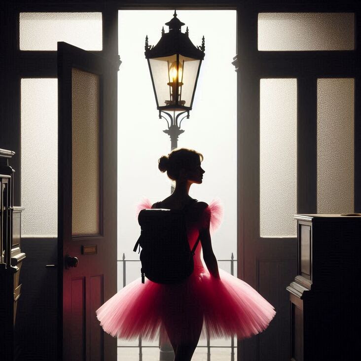 #TutuBlog 2002-02-25 in Westhoughton with a pink tutu.