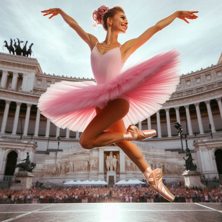 #TutuBlog 1996-07-18 in Plymouth with a bright pink tutu.