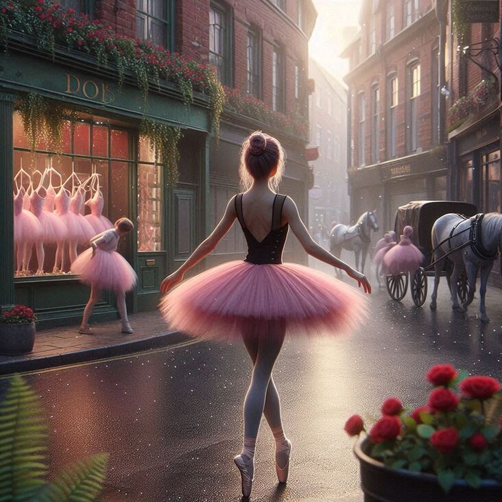 #TutuBlog 1999-01-28 in Sutton with a pink tutu.