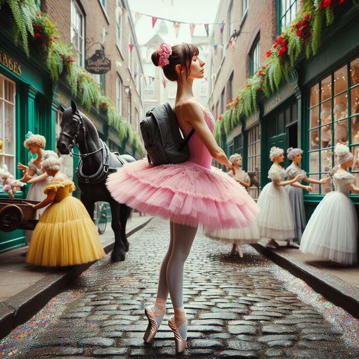 #TutuBlog 2006-05-26 in Birmingham with a bright pink tutu.