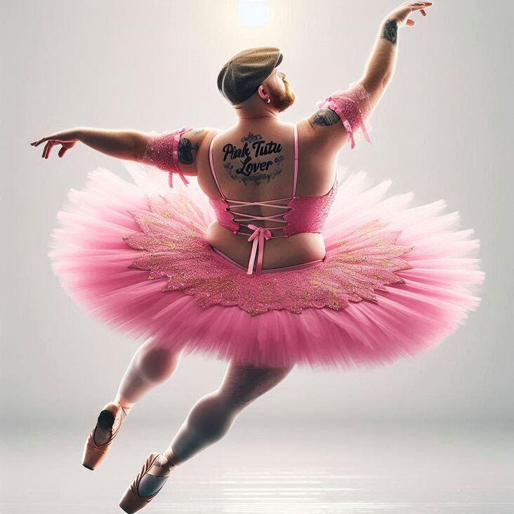 #TutuBlog 2006-12-31 in Deal with a pink tutu.