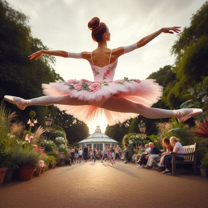 #TutuBlog 2007-06-09 in Macclesfield with a gymnastic tutu.