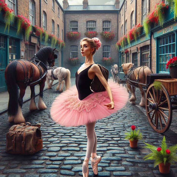 #TutuBlog 2002-11-17 in Bristol with a pink tutu.