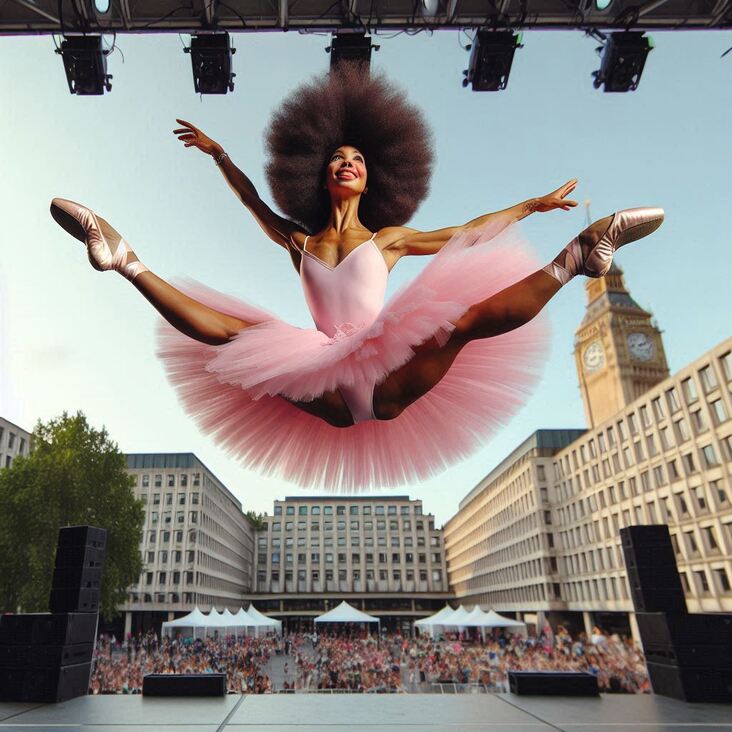 #TutuBlog 2005-10-10 in West Bromwich with a nature themed tutu.