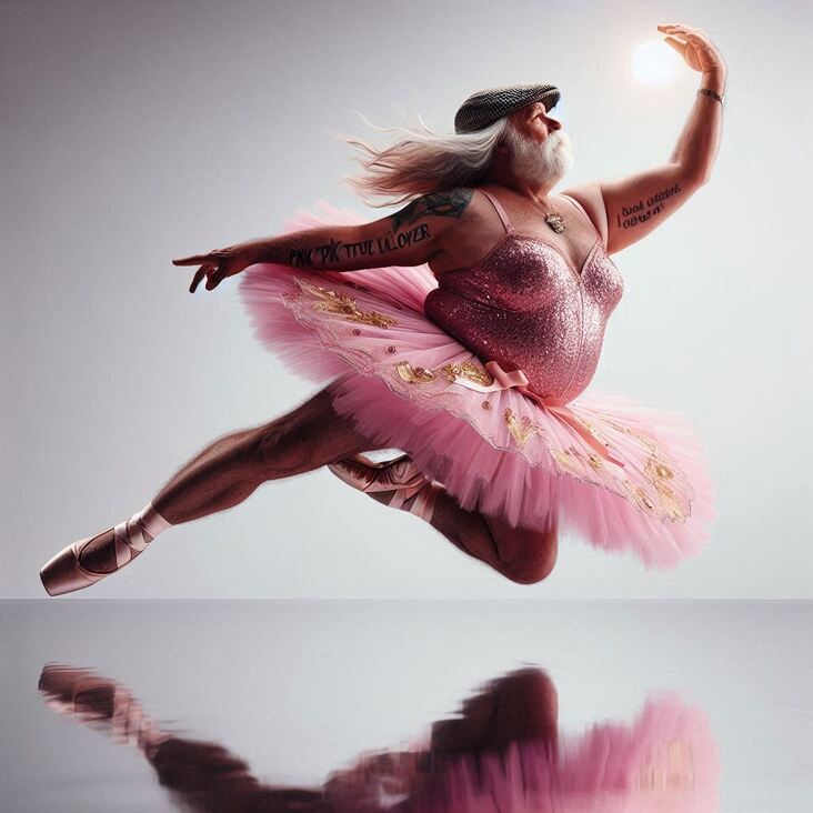 #TutuBlog 2008-09-24 in Chatham with a modern tutu.