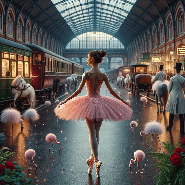 #TutuBlog 2015-11-05 in Kensington with a pink tutu.