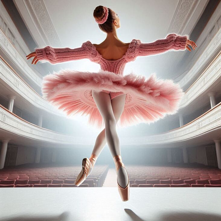 #TutuBlog 2015-12-23 in Morden with a bright pink tutu.