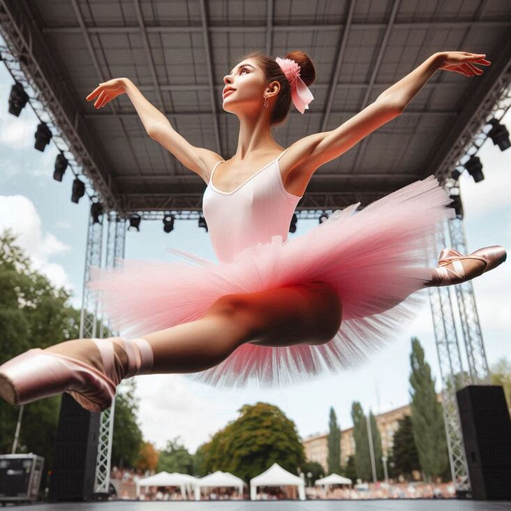 #TutuBlog 2010-04-27 in Hampstead with a orange tutu.