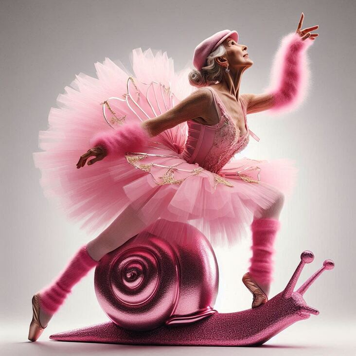 #TutuBlog 2013-02-24 in Morden with a bright pink tutu.