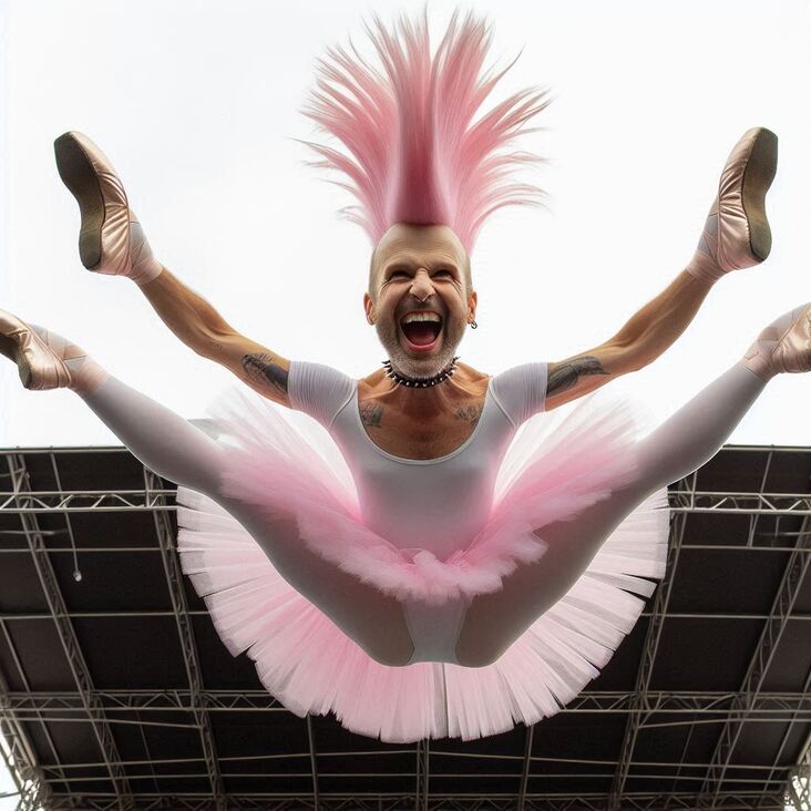 #TutuBlog 2013-08-30 in Scunthorpe with a pink tutu.