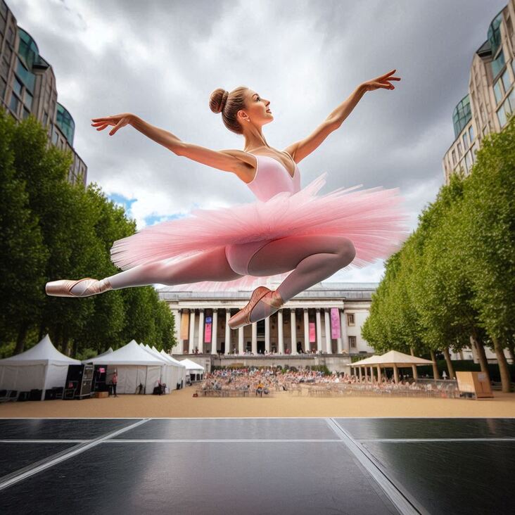 #TutuBlog 2019-10-26 in London with a pink tutu.