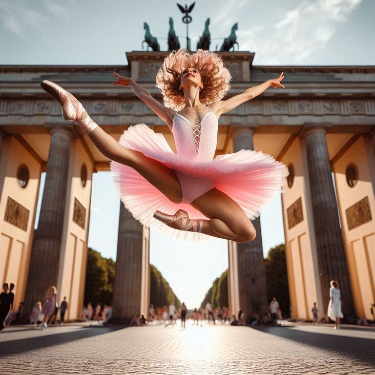 #TutuBlog 2014-02-04 in Frome with a bright pink leotard.