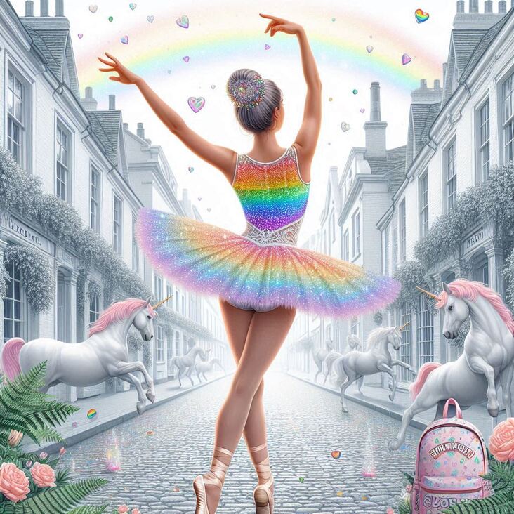 #TutuBlog 2021-06-30 in Kensington with a pink tutu.