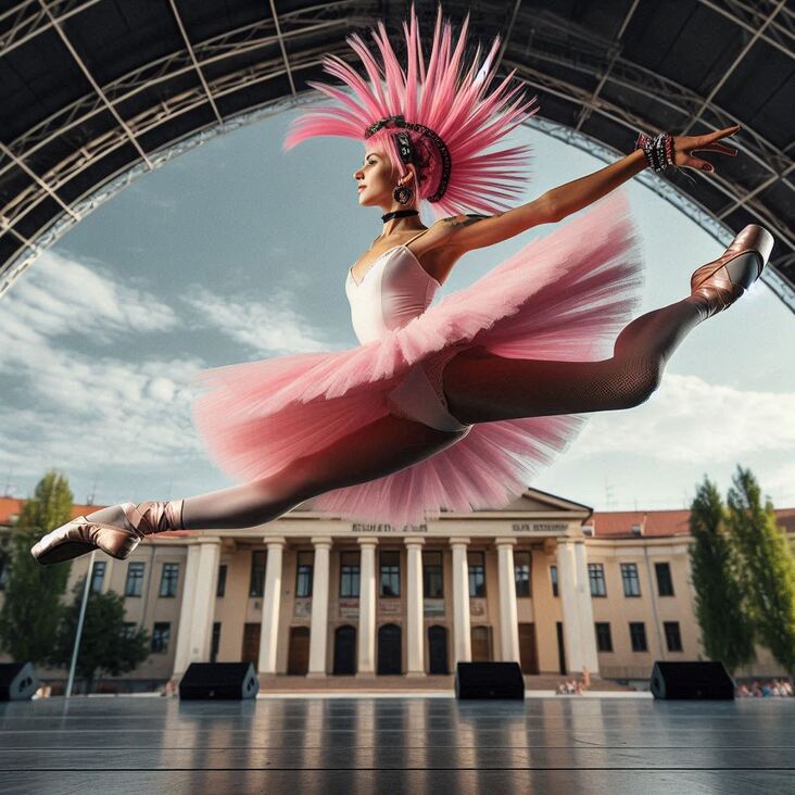 #TutuBlog 2022-04-26 in Scarborough with a european style tutu.