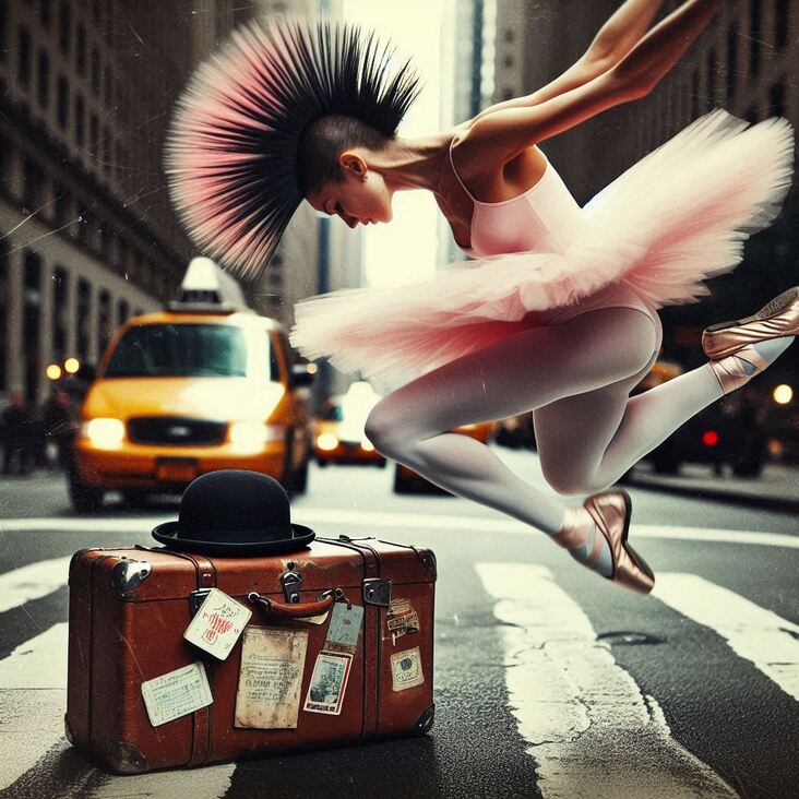 #PinkTutuBlogNYC Monday 2027-06-14 she danced in New York City