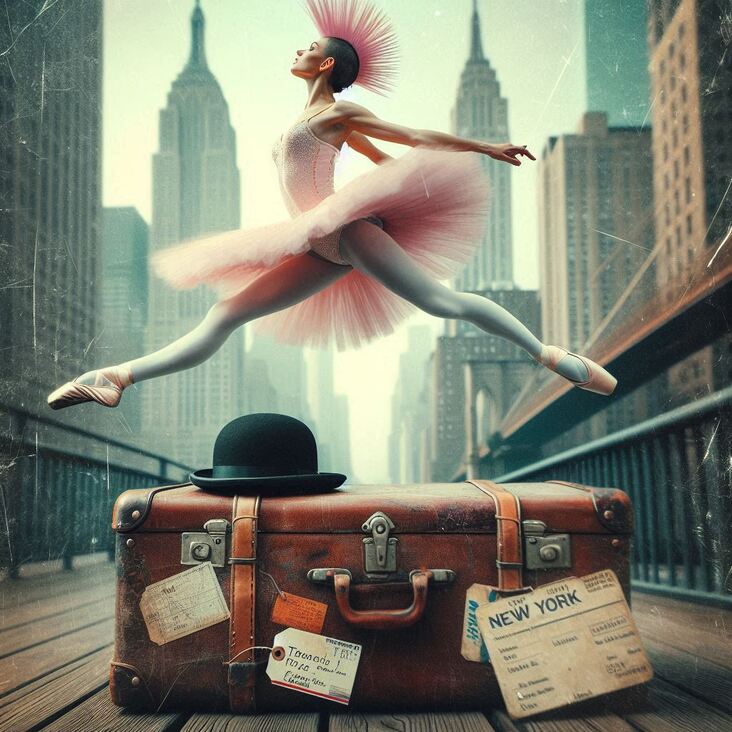 #PinkTutuBlogNYC Monday 2027-07-19 she danced in New York City