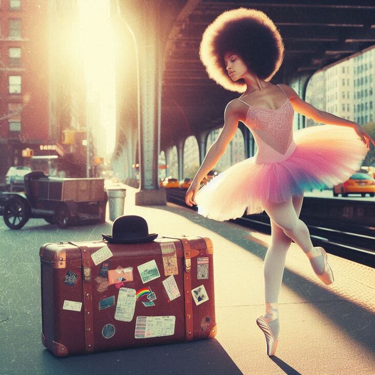 #PinkTutuBlogNYC Monday 2027-08-09 she danced in New York City