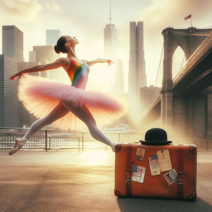 #PinkTutuBlogNYC Monday 2027-08-23 she danced in New York City