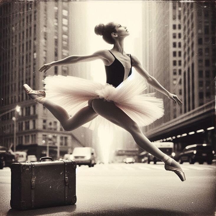 #PinkTutuBlogNYC Monday 2027-09-06 she danced in New York City