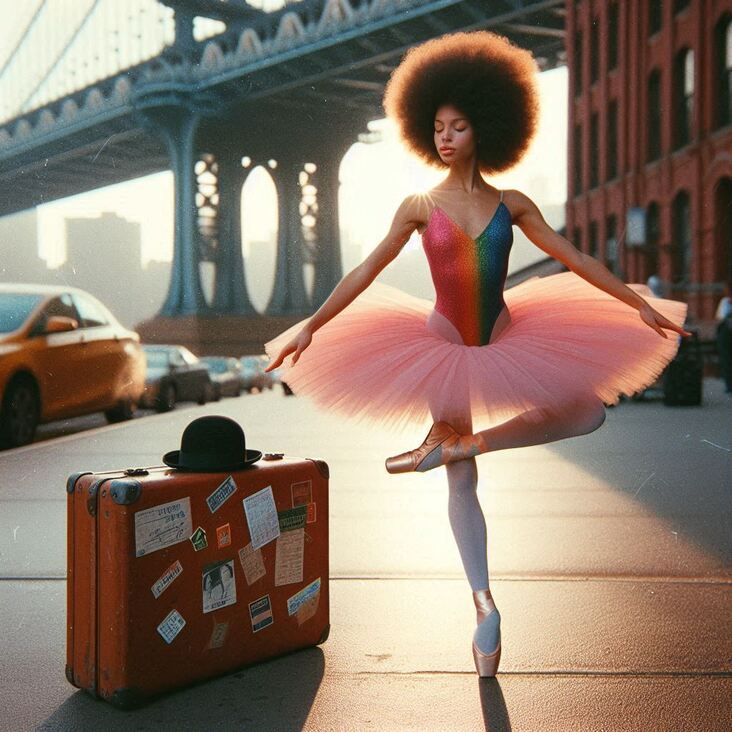 #PinkTutuBlogNYC Monday 2028-11-20 she danced in New York City
