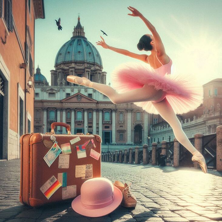 #PinkTutuRome Wednesday 2026-02-25 exploring Rome Italy