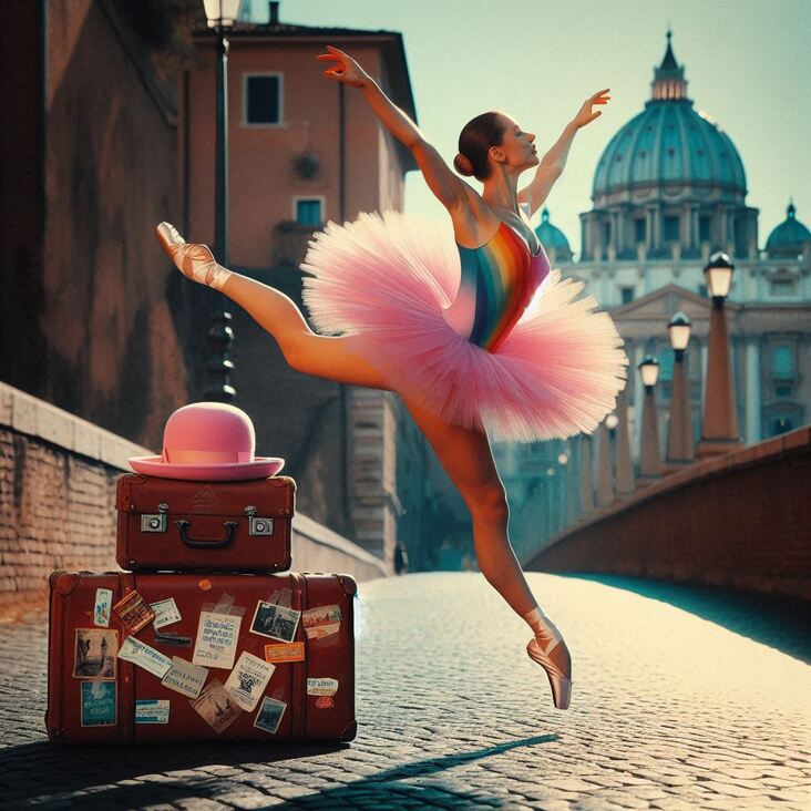 #PinkTutuRome Wednesday 2027-02-03 exploring Rome Italy