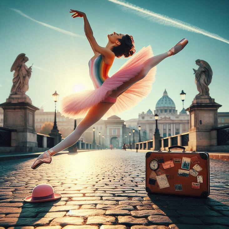 #PinkTutuRome Wednesday 2027-02-17 exploring Rome Italy