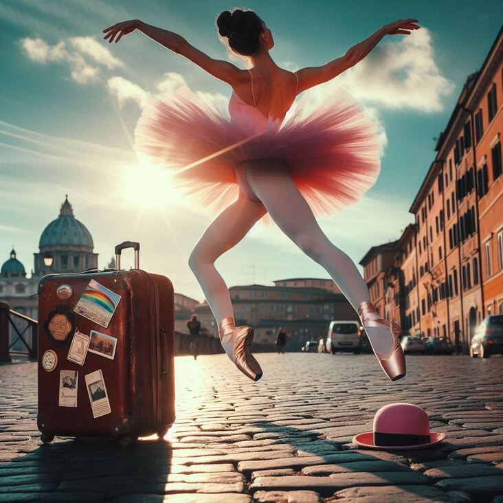 #PinkTutuRome Wednesday 2027-03-17 exploring Rome Italy