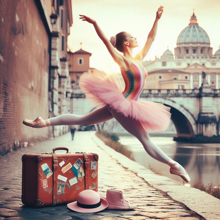 #PinkTutuRome Wednesday 2027-03-24 exploring Rome Italy