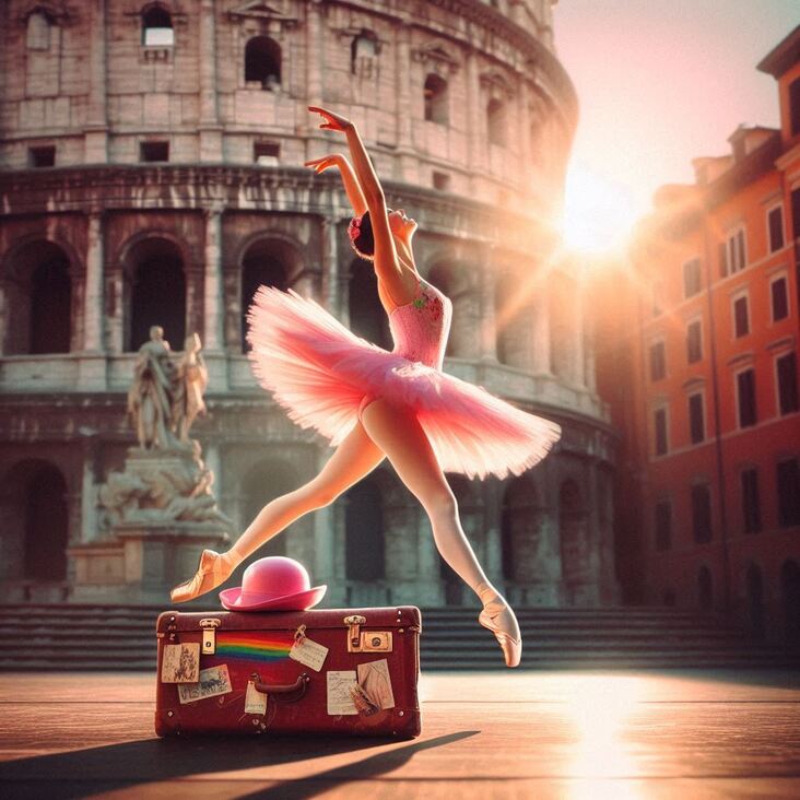 #PinkTutuRome Wednesday 2027-05-26 exploring Rome Italy