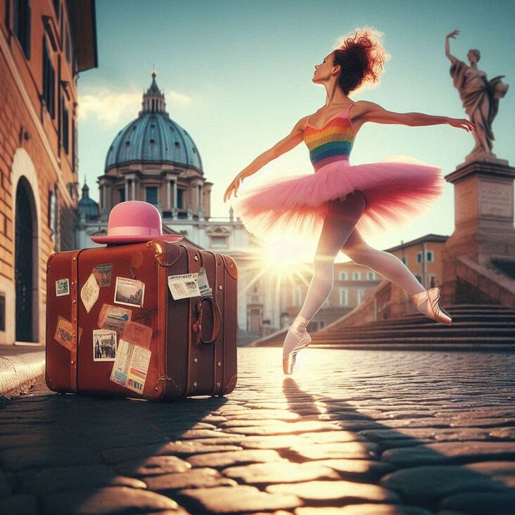 #PinkTutuRome Wednesday 2027-05-19 exploring Rome Italy
