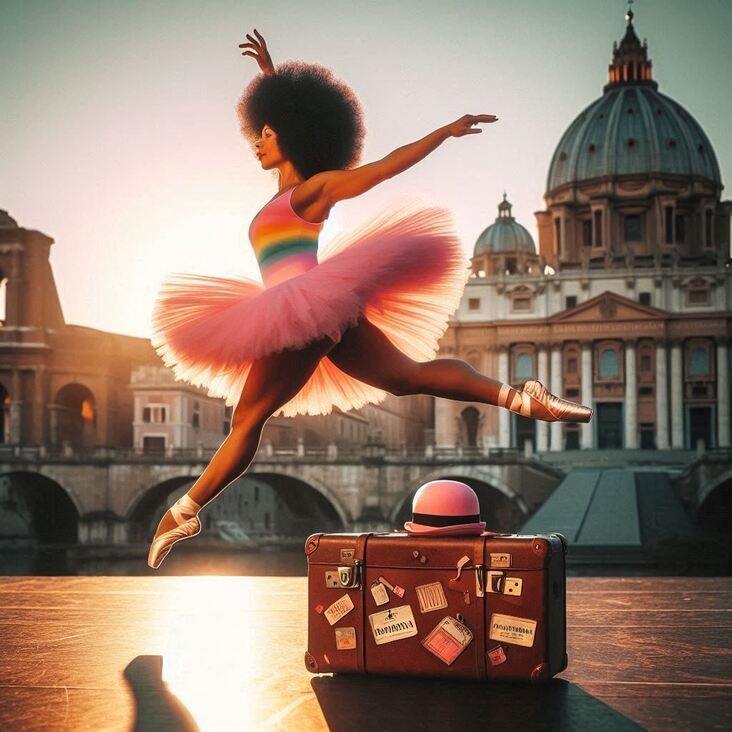 #PinkTutuRome Wednesday 2027-06-16 exploring Rome Italy