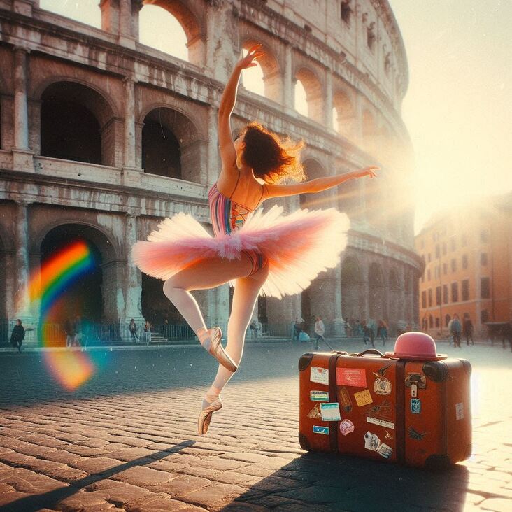 #PinkTutuRome Wednesday 2028-01-19 exploring Rome Italy