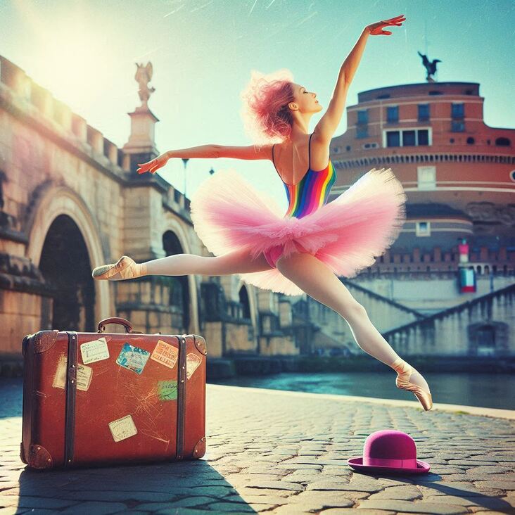 #PinkTutuRome Wednesday 2027-11-17 exploring Rome Italy