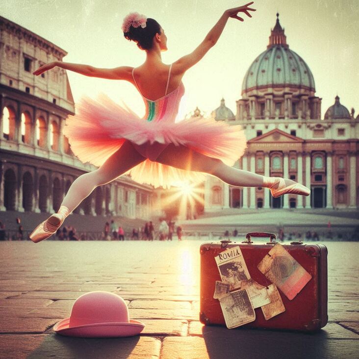 #PinkTutuRome Wednesday 2028-04-19 exploring Rome Italy