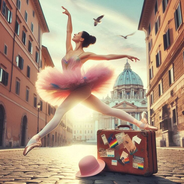 #PinkTutuRome Wednesday 2029-12-26 exploring Rome Italy